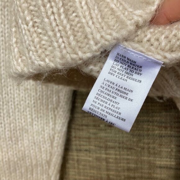 Kenzie off white wool blend turtleneck sweater - Picture 6 of 7